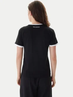 KARL LAGERFELD T-Shirt B1W17040 Czarny Slim Fit