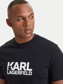 KARL LAGERFELD T-Shirt 755780 564235 Granatowy Regular Fit