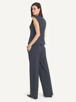 KMX Kamizelka 193010020 Szary Straight Fit