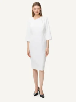 KMX Sukienka koktajlowa 924580009 Écru Fitted Fit