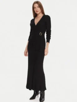 Kontatto Spódnica maxi 3M0955C Czarny Regular Fit
