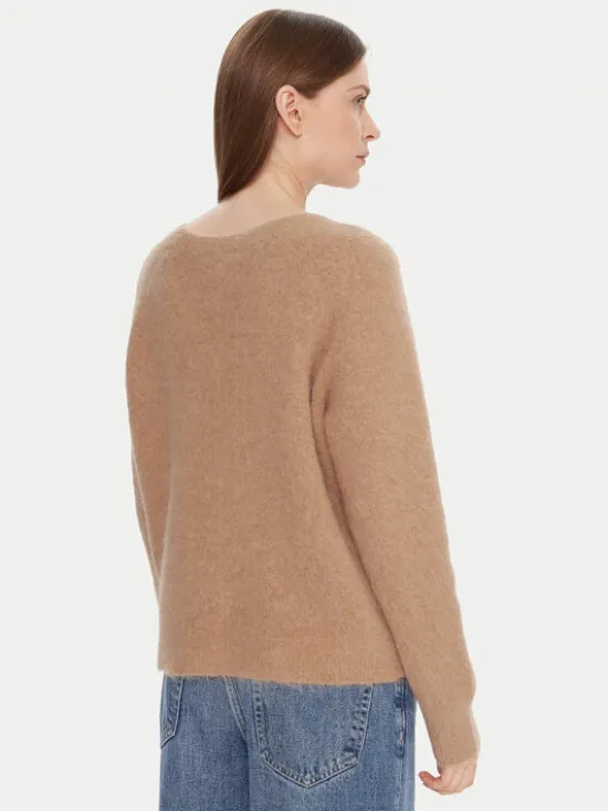 Kontatto Sweter 3M0863C Beżowy Relaxed Fit