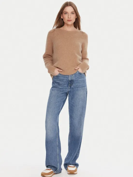 Kontatto Sweter 3M0863C Beżowy Relaxed Fit
