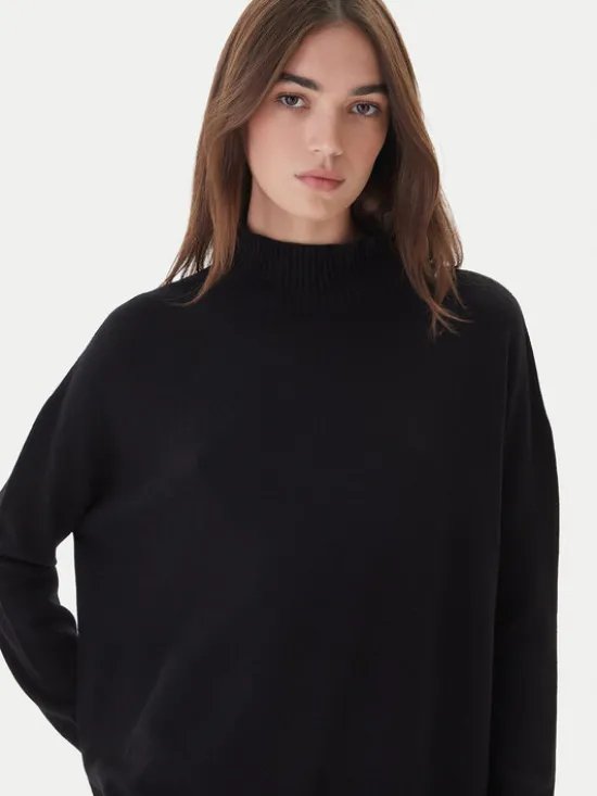 Kontatto Sweter 3M0822C Czarny Relaxed Fit