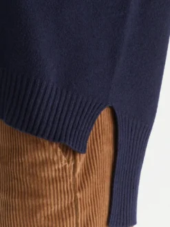 Kontatto Sweter 3M0842C Granatowy Relaxed Fit