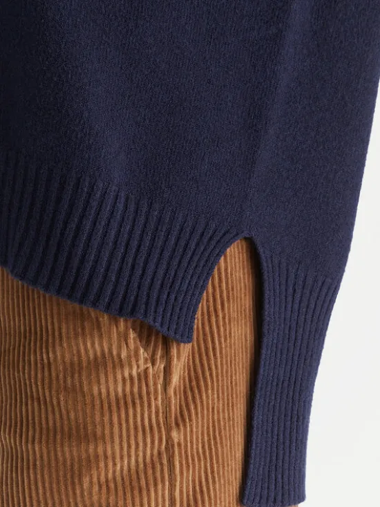 Kontatto Sweter 3M0842C Granatowy Relaxed Fit