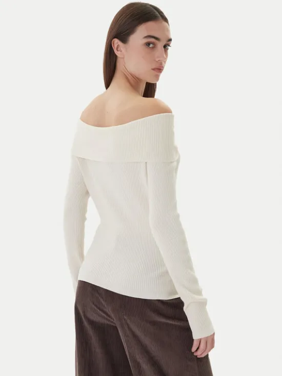 Kontatto Sweter 3M0813C Kremowy Regular Fit