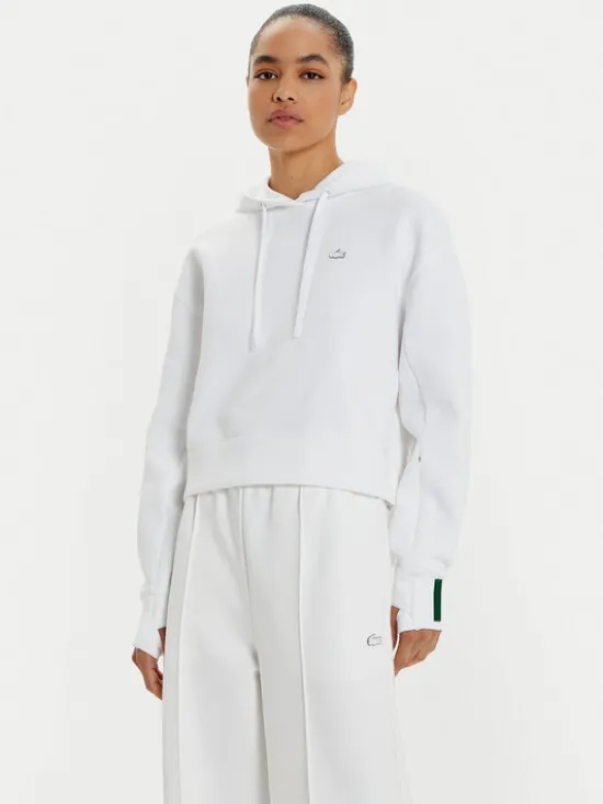 Lacoste Bluza SF0281 Biały Regular Fit