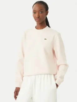 Lacoste Bluza SF5245 Różowy jasny Relaxed Fit