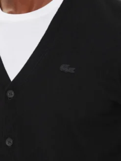 Lacoste Kardigan AH5665 Czarny Regular Fit