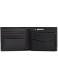 Lacoste Portfel Billfold Zip Case NH2826CE Czarny