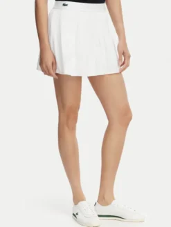 Lacoste Spódnica tenisowa JF9990 Biały Regular Fit
