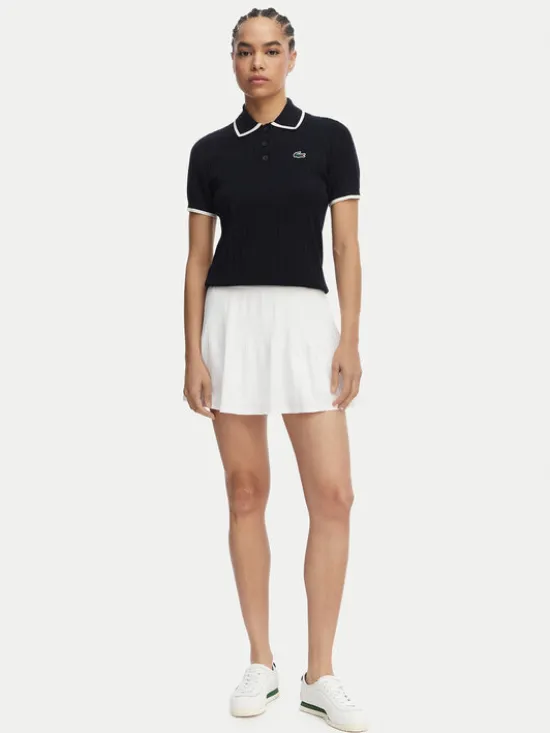 Lacoste Spódnica tenisowa JF9990 Biały Regular Fit