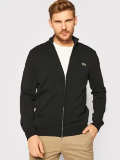 Lacoste Sweter AH1957 Czarny Classic Fit