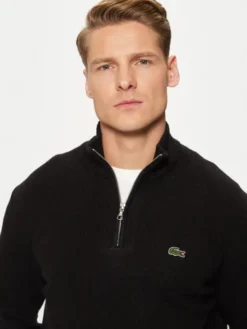 Lacoste Sweter AH3052 Czarny Classic Fit