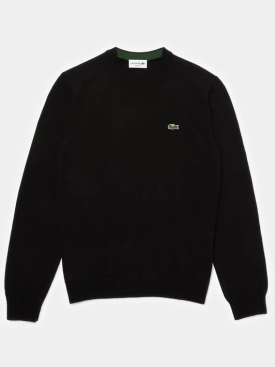 Lacoste Sweter AH1985 Czarny Regular Fit