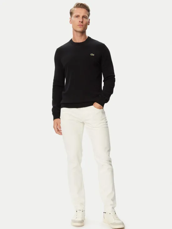 Lacoste Sweter AH1985 Czarny Regular Fit
