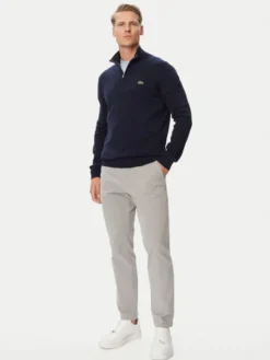 Lacoste Sweter AH1980 Granatowy Classic Fit