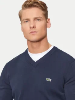 Lacoste Sweter AH1951 Granatowy Regular Fit