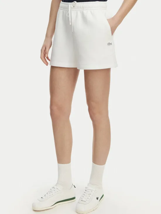 Lacoste Szorty sportowe GF9991 Biały Regular Fit