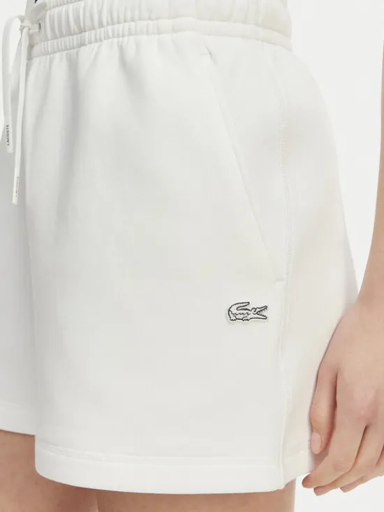 Lacoste Szorty sportowe GF9991 Biały Regular Fit