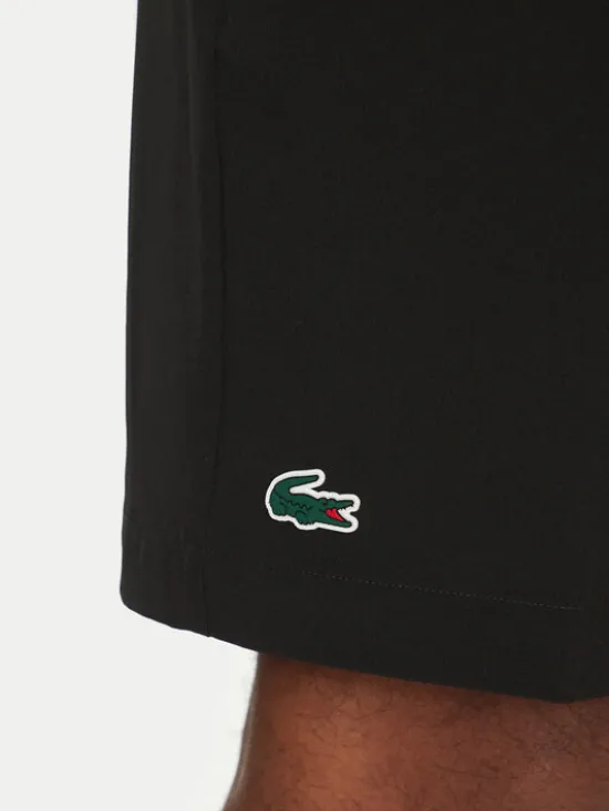 Lacoste Szorty tenisowe GH7452 Czarny Regular Fit