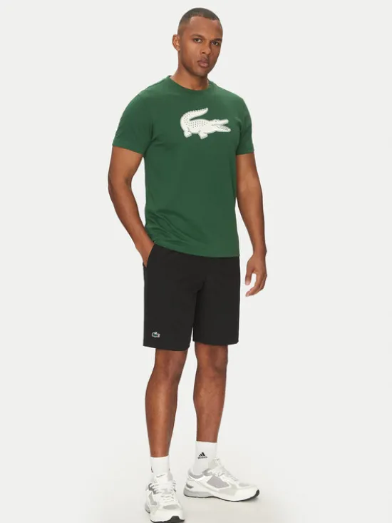 Lacoste Szorty tenisowe GH7452 Czarny Regular Fit