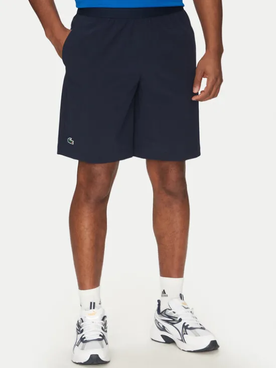 Lacoste Szorty tenisowe GH7452 Granatowy Regular Fit