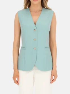 L’AF Kamizelka Mint Zielony jasny Regular Fit