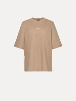 La Mania T-Shirt LOLA Beżowy Basic Fit
