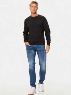 La Martina Longsleeve ZMF311 FP571 Czarny Regular Fit