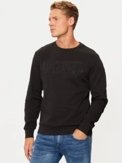 La Martina Longsleeve ZMF311 FP571 Czarny Regular Fit
