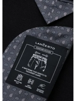 Lancerto Garnitur Brindisi GA073126000004 Czarny Slim Fit