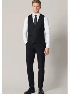 Lancerto Kamizelka Boria KA073126000010 Czarny Regular Fit