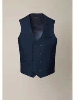 Lancerto Kamizelka Dozza KA131225000003 Granatowy Slim Fit