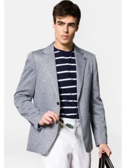 Lancerto Marynarka Archidona MA131123000014 Niebieski Slim Fit