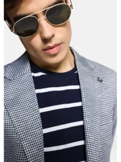 Lancerto Marynarka Archidona MA131123000014 Niebieski Slim Fit