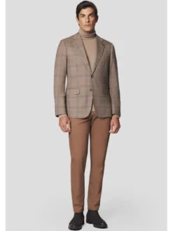 Lancerto Marynarka Asti MA131224000017 Beżowy Slim Fit