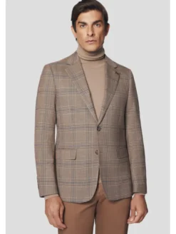 Lancerto Marynarka Asti MA131224000017 Beżowy Slim Fit