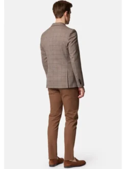 Lancerto Marynarka Awinion MA131124000013 Beżowy Slim Fit