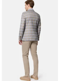 Lancerto Marynarka Bosconita MA131124000008 Szary Slim Fit