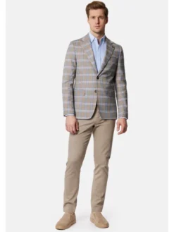 Lancerto Marynarka Bosconita MA131124000008 Szary Slim Fit