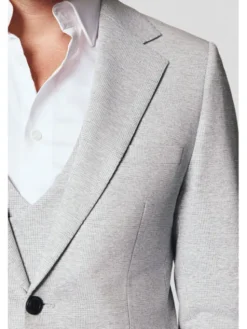 Lancerto Marynarka Budoni MA131125000007 Szary Slim Fit