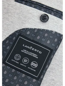 Lancerto Marynarka Budoni MA131125000007 Szary Slim Fit