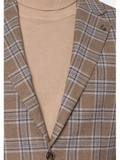 Lancerto Marynarka Falstone MA131223000013 Beżowy Slim Fit