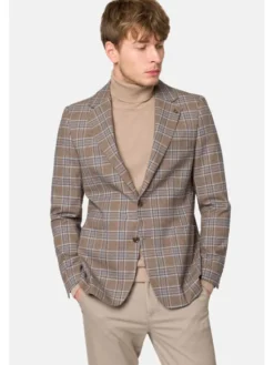Lancerto Marynarka Falstone MA131223000013 Beżowy Slim Fit