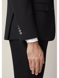 Lancerto Marynarka Fobello MA131225000001 Czarny Slim Fit