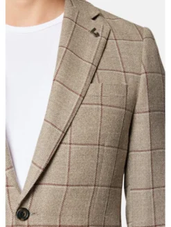 Lancerto Marynarka Fontana MA073124000008 Beżowy Slim Fit