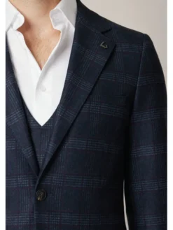 Lancerto Marynarka Gesualdo MA131225000008 Granatowy Slim Fit