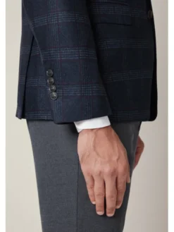 Lancerto Marynarka Gesualdo MA131225000008 Granatowy Slim Fit